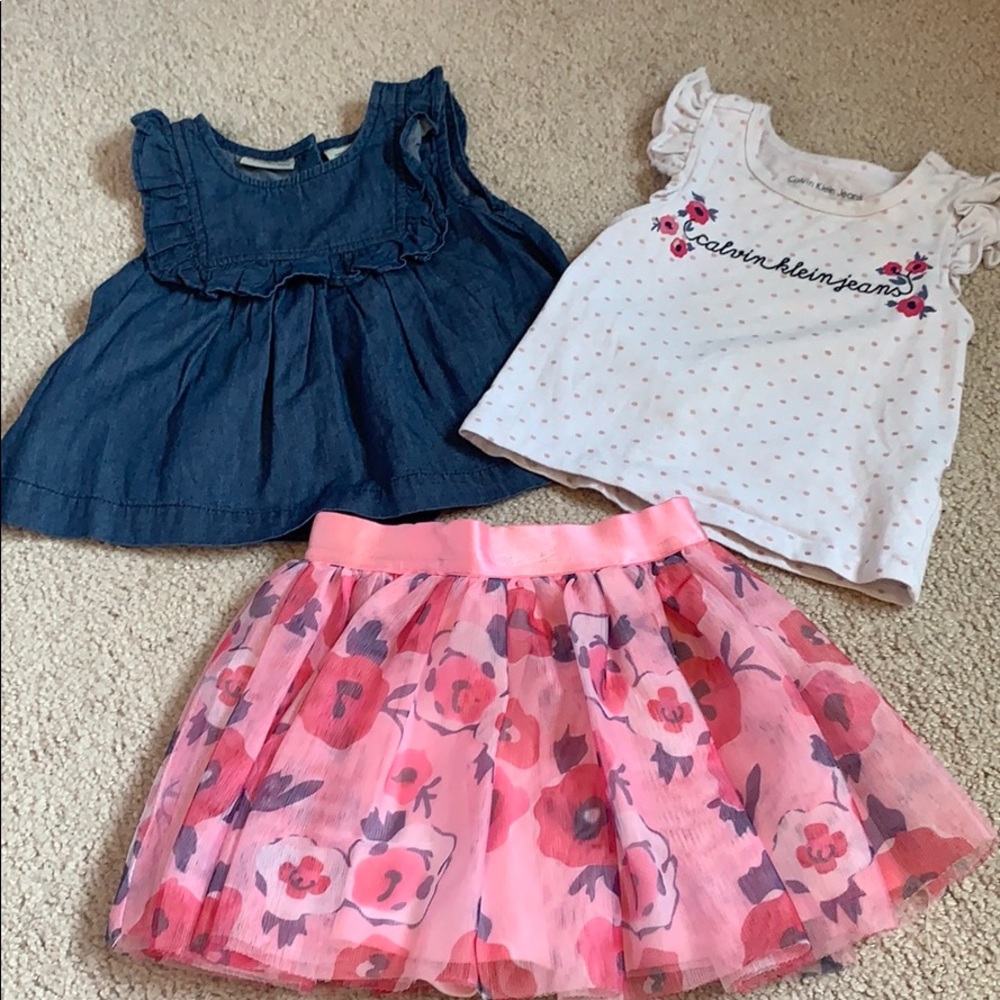 Calvin Klein toddler girl set.